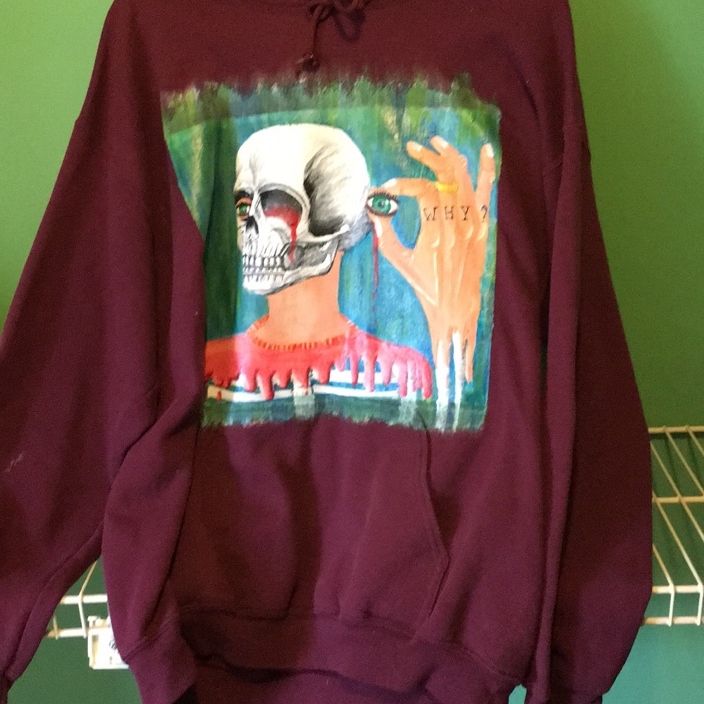hand painted sweatshirt